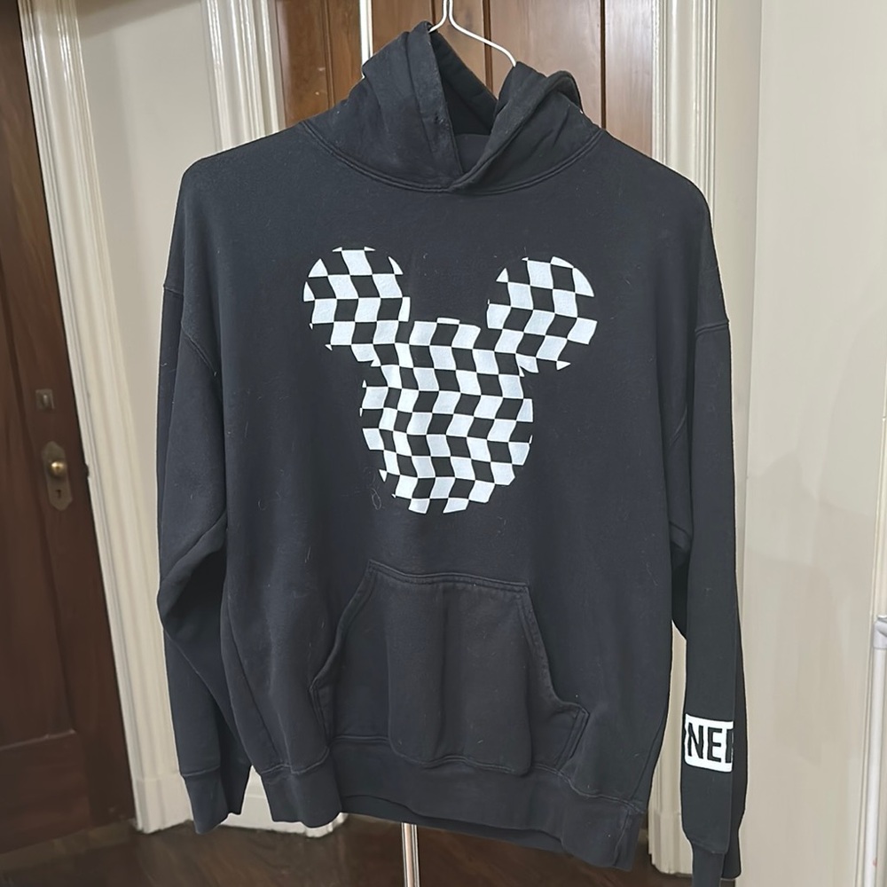 Black Graphic Hoodie Sweater
